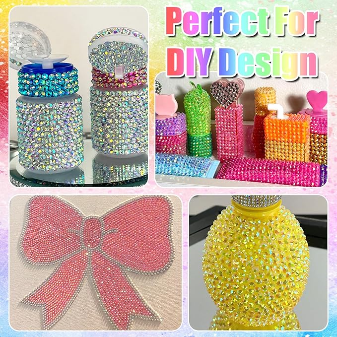 RODAKY 28 Color Rhinestone 3mm Resin Jelly Rhinestones Colorful Flatback Gems for Bedazzling Crystal Rhinestone Kit with 3Pcs 10ml B7000 Glue Diamond Jewels for Crafting DIY Art