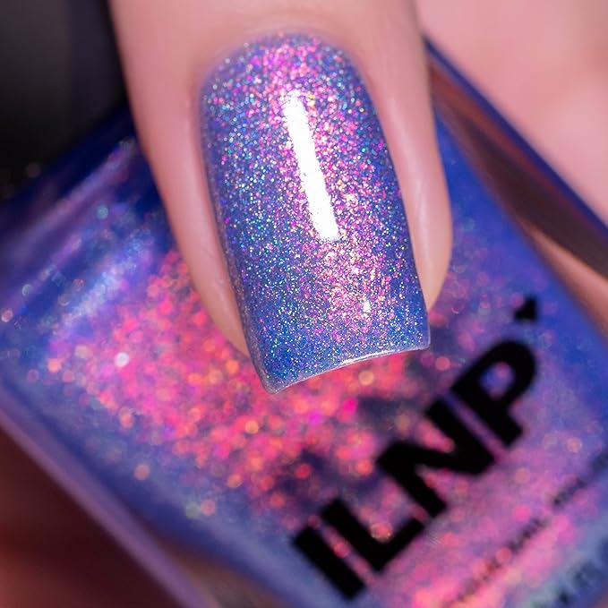 ILNP Pool Party - Vivid Iridescent Blue Holographic Jelly Nail Polish