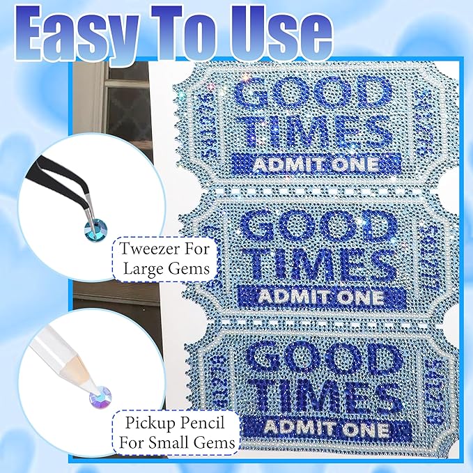 RODAKY Blue Rhinestone Flatback Gems for Bedazzling 3/4/5/6mm Crystal Rhinestones 2PCS 10ml B7000 Jewelry Glue Tweezers Pen Making Kit for DIY Craft Clothing Shoes