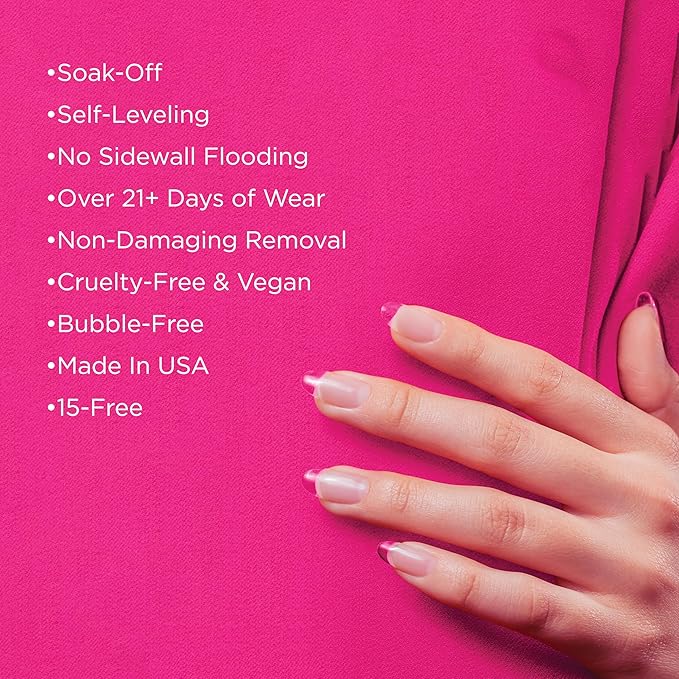 Gelish Brush-On Builder - Professional Soak-Off Gel Polish for Extensions, Overlays, Nail Art, Self-Leveling, HEMA-Free, Vegan, Long-Lasting, UV/LED Cured (Blush Rose Nude)