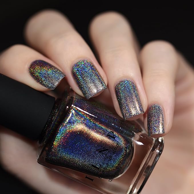 ILNP Sticks And Stones - Gauntlet Grey Ultra Holographic Nail Polish