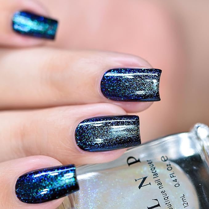 ILNP Raven - Vivid Teal, Purple, Blue Iridescent Topper Nail Polish
