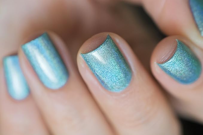 ILNP Aria - Sky Blue Ultra Holographic Nail Polish, Chip Resistant Manicure, Non-Toxic Nail Lacquer, Vegan, Cruelty Free, 12ml