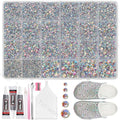 20000Pcs AB Flatback Jelly Resin Rhinestones for Bedazzling, Mix Sizes Crystal Rhinestones Gems, AB Gems Bedazzling for Crafting, Flatback Rhinestone for DIY Face Makeup Crafts Tumblers