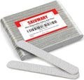Disposable Zebra Nail Files 80/80 Grit 5 Inch Double Sided Emery Boards for Acrylic Nails Toenails Professional Manicure Pedicure Tools 50Pcs