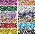 4200Pcs Hotfix Rhinestones Round Shape Flatback Crystal Glass Flatback Nail Art (12 Mixed Colors, 3mm SS10)