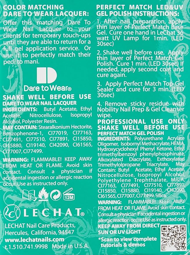 LeChat Perfect Match Gel Polish, Wanderlust, 0.5 Fl Oz (PMS155)
