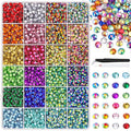 6600Pcs Resin Rhinestones with Tweezers for Crafting, Mixed-Color 5mm Non Hotfix Flatback Gems, Bedazzling Crystal for DIY Crafts Clothing Tumblers Mugs Shoes Fabric Decor Nail Art Makeup