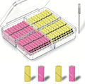 200Pcs Nail Drill Bits Small Sanding Bands with 3.1mm Mandrel Bit, 120 240 Fine Grit Nail File for Acrylic Nails Gel Manicures and Pedicure, Mini Nail Bit Set for Acrylic Nails Gel