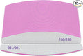 Professional Nail Files, Emery Board Nail File for Natural Nails 100/180/240 Grit Nail Files for Acrylic Nails 12pcs Fine Grit Nail File Manicure Tools Coarse Fingernail Files (100/180 Grit)