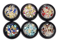 Nail Art Rhinestones Set Mixed With Metal Studs Sparkle Pearls Crystals Beads Decor Fake Tips 6 Wheels