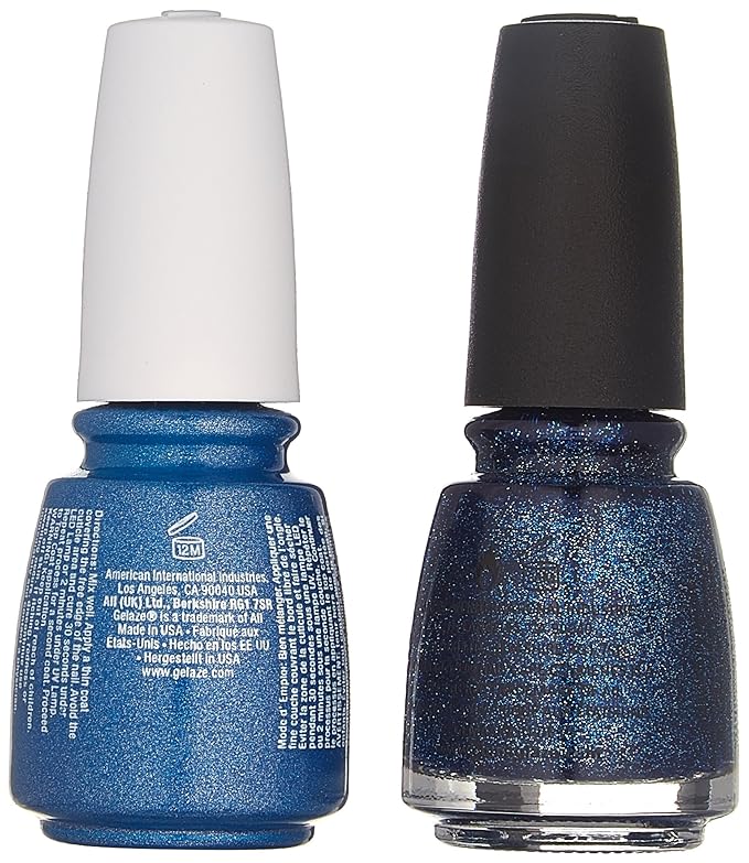 China Glaze Gelaze Tips and Toes Nail Polish, Dorothy Who?, 2 Count
