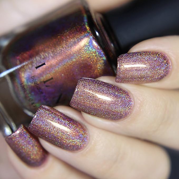 ILNP Dinner Party - Alluring Marsala Ultra Holographic Nail Polish