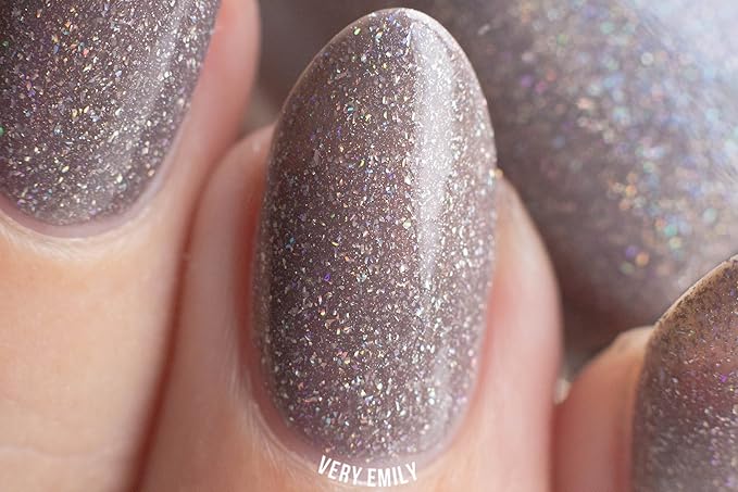 ILNP Central Station - Neutral Brown Holographic Sheer Jelly Nail Polish