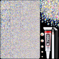 30000Pcs Transparent AB Rhinestones for Bedazzling with B7000 Jewelry Glue, Bedazzler Kit Flatback Gems, Resin Rhinestones for Crafting Crafts Clothing Shoes Fabric Nail Art Assorted Size 2/3/4/5/6mm