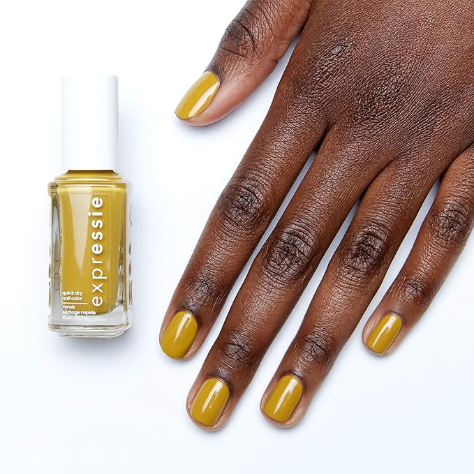 essie expressie Quick-Dry Vegan Nail Polish, Taxi Hopping, Acidic Yellow, 0.33 Ounce