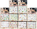 Nail Art Peel and Stick Decals - Spring Flowers, Birds, Lady Bug, 10 pcs