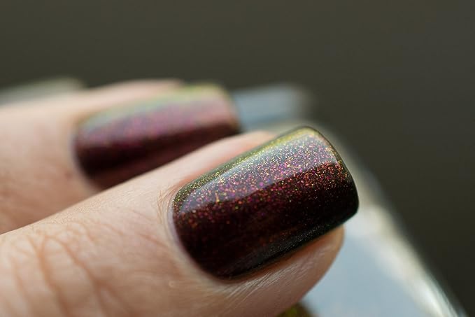 ILNP Lights Out - Rich Black Shimmer Nail Polish
