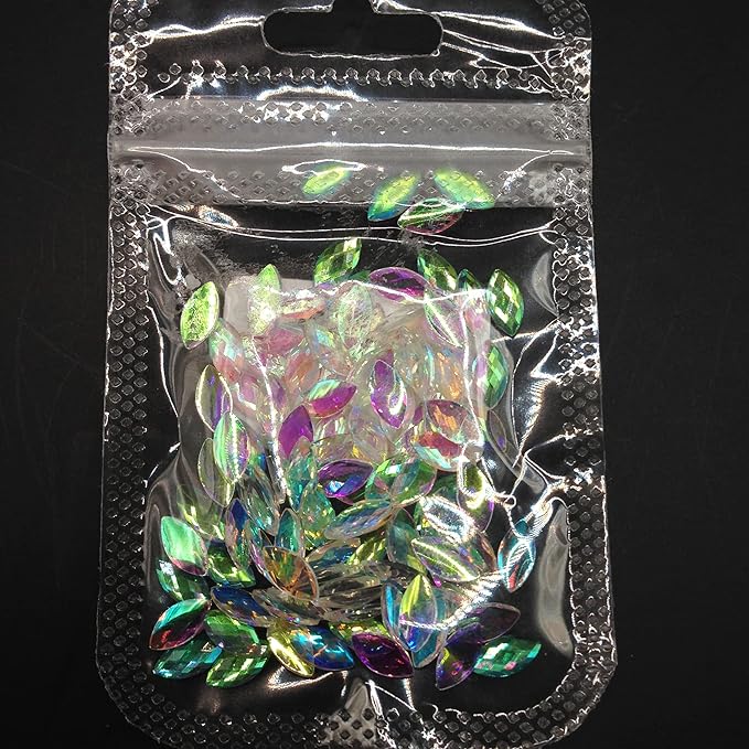 100PC Flatback Rhinestones Nail Art Rhinestones AB Crystals Glass Stones 3D Nail Jewelry Accessories