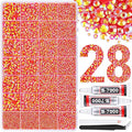 30000Pcs Resin Rhinestones for Bedazzling with 3Pcs B7000 Jewelry Glue, Red AB Flatback Gems Rhinestones for Crafting, Clothing Tumblers Mugs Shoes Fabric Decor Nail Art