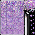 25000Pcs Resin Jelly Rhinestones for Crafting, Lavender Purple AB 2-6mm Mixed Sizes Non Hotfix Flatback Gems, Bedazzling Crystal for DIY Crafts Clothing Tumblers Mugs Shoes Fabric Nail Art
