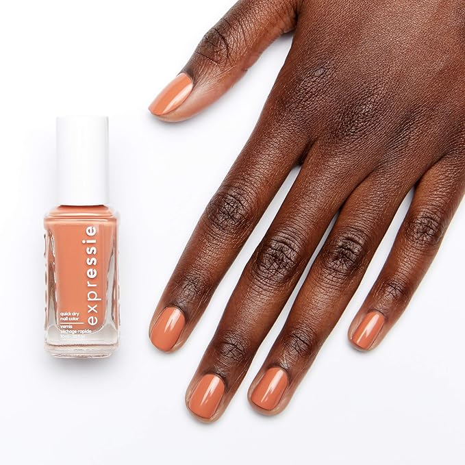 essie Expressie Nail Polish, Quick-Dry Peachy Beige Nail Polish, Vegan, Desk Mani, 0.33 fl oz