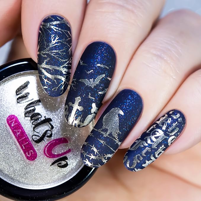Whats Up Nails - B031 Gothic Affection Stamping Plate for Halloween Nail Art Design