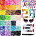 13000Pcs Resin Rhinestones with 3Pcs B7000 Jewelry Glue for Crafting, Multicolors 4mm Non Hotfix Flatback Gems, Bedazzling Crystal for DIY Crafts Clothing Tumblers Mugs Shoes Fabric Decor Nail Art