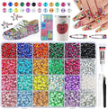 3600Pcs 6mm Resin Rhinestones for Bedazzling, Pink Red Black Flatback Gems for Crafting, Bedazzler Kit with Rhinestones Tools & B7000 Jewelry Glue for DIY Clothing Shoes Tumblers Fabric Mugs Bags