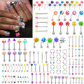 130Pcs Nail Art Piercing Stud,Lollipop,Rings, Pom-poms, Dice, Cones,for women, girls Nail Decorations DIY Craft