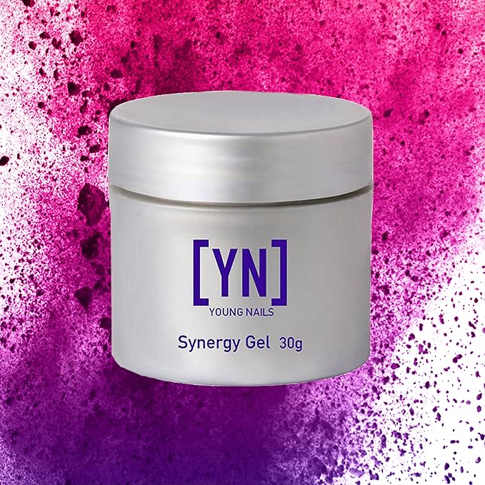 Young Nails Synergy Gel System, Building Gel - Hard Builder Gel, Superior Adhesion & Strength, Structured Nail Gel Builder - Build Gel, Clear, 30g