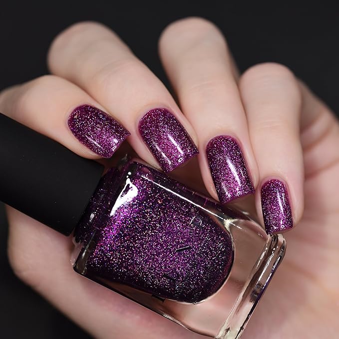 ILNP Zoe - Bold Raspberry-Purple Holographic Nail Polish