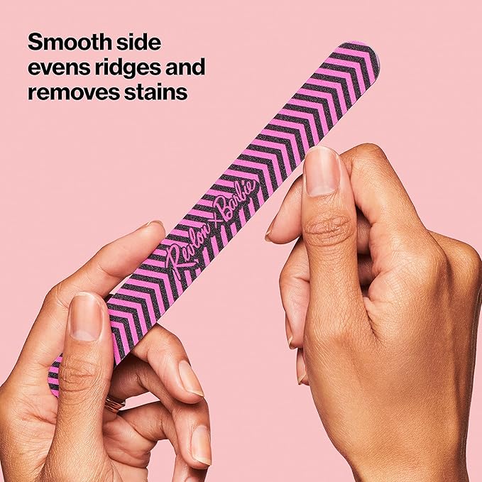 Revlon x Barbie Expert Nail Shapers, Quickly Shape and Smooth Normal to Hard Nails