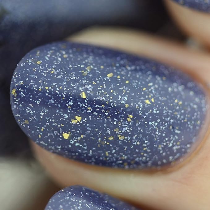 ILNP Better Days - Muted Midnight Blue Holographic Nail Polish