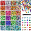 12600Pcs Resin Rhinestones with Tweezers for Crafting, Mixed-Color 4mm Non Hotfix Flatback Gems, Bedazzling Crystal for DIY Crafts Clothing Tumblers Mugs Shoes Fabric Decor Nail Art Makeup