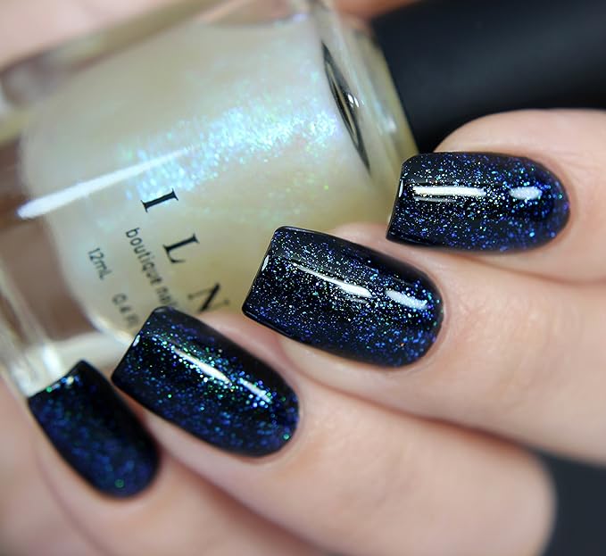 ILNP Raven - Vivid Teal, Purple, Blue Iridescent Topper Nail Polish