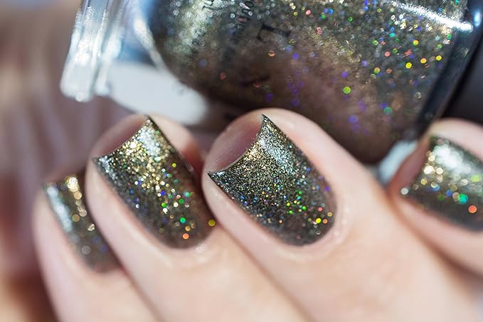 ILNP Caesar - Deep Olive Holographic Metallic Nail Polish