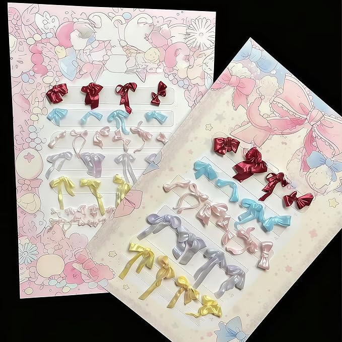 3D Silk Bow Nail Mold Multiple Shapes Bows Knot Silicone Nails Molds Accessories Gel Rosette Art Manicure Tools