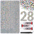 30000Pcs Resin Rhinestones for Bedazzling with 3Pcs B7000 Jewelry Glue, AB Flatback Gems Rhinestones for Crafting, Clothing Tumblers Mugs Shoes Fabric Decor Nail Art