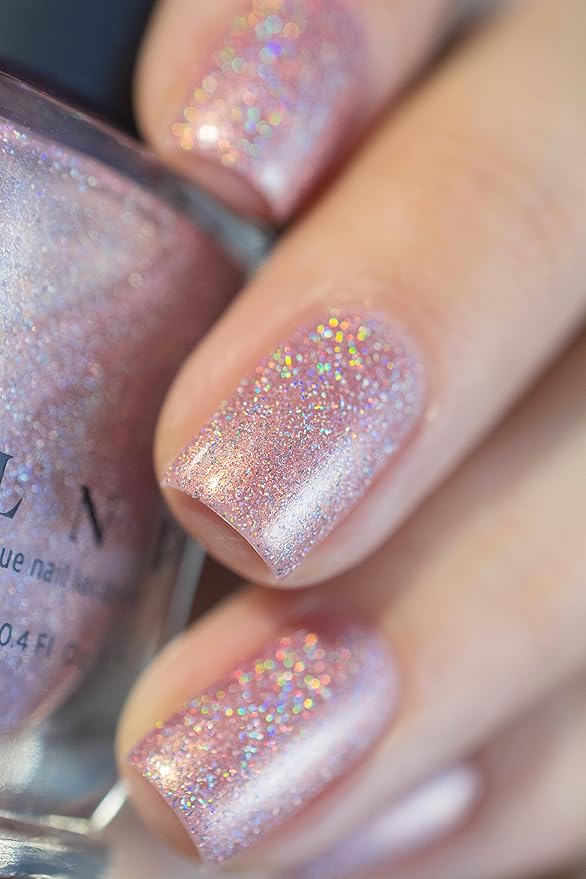 ILNP Ballet Slipper - Soft Pink Holographic Nail Polish