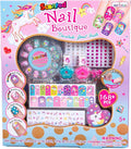 Hot Focus Scented Nail Boutique – 168 Piece Unicorn Nail Art Kit Includes Press on Nails, Nail Patches, Nail Stickers, Nail Polishes, Nail File and Ring – Non-Toxic Water Based Peel Off Nail Polish