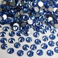 Genie Crystal SS20 Ice Light Sapphire Flatback Rhinestones 1440pcs, White-Film Coated Blue Rhinestone, Non-Hotfix for Nail Art, DIY Crafts, Tumblers, Clothes, Shoes, Phone Case