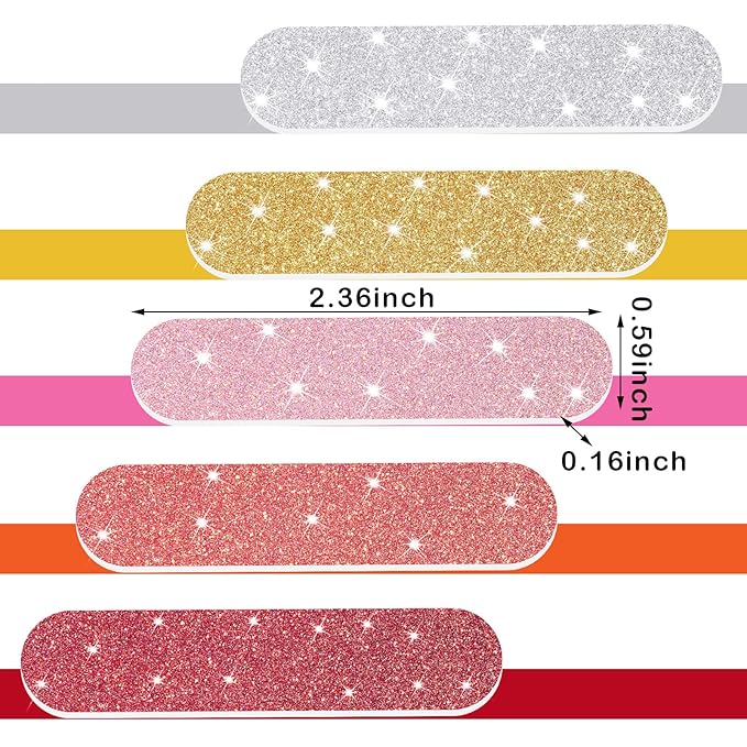 Mudder 150 Pack Mini Nail Files Bulk, Double Sided Emery Boards for Nails, Disposable Small Gift Set, Colorful Grit Emery Files Tools for Fingernails Manicure Pedicure Shaping Buffing Smoothing Cute