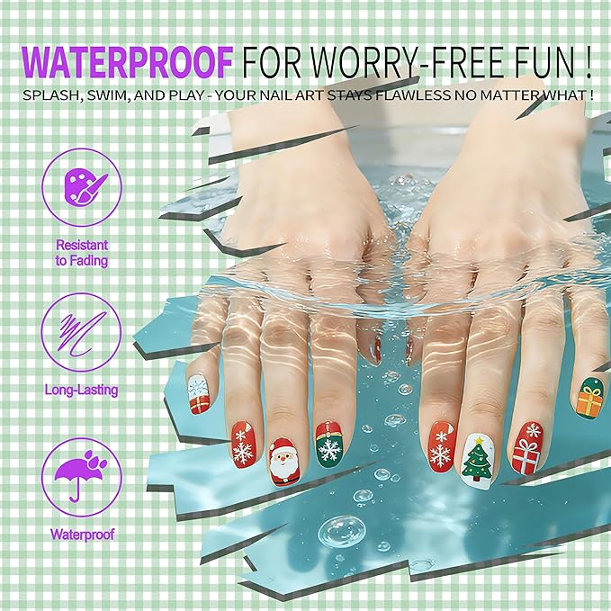 Nail Art Pens 24 Color Set Nail Polish Pens Marker, Acrylic Paint Markers with 3 Types of Pen Tips (0.5/1.0/3.0mm) Non-Toxic Quick-Drying Waterproof for Women DIY Nails Art Design Manicure Tools