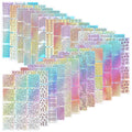 288 Pieces Nail Vinyl Stencils Nail Decoration Stickers Set Nail Stickers Tips Decals, 24 Sheets