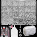 20000Pcs Clear Crystal Flatback Jelly Resin Rhinestones for Bedazzling, Mix Sizes Clear Rhinestones Gems Bedazzling for Crafting, Flatback Rhinestone for DIY Face Makeup Crafts Tumblers