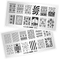 Whats Up Nails - Christmas New Year Winter Nail Stamping Plates (B003, B022) for Nail Art Design