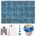 20000Pcs Light Blue Flatback Jelly Resin Rhinestones for Bedazzling, Mix Sizes Crystal Rhinestones Gems, Light Blue Gems Bedazzling for Crafting for DIY Face Makeup Crafts Tumblers
