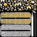 Belleboost Flat Back Pearls Kits, 2 Boxes Flatback Half Round Silver Gold Pearls for Bedazzling with Pickup Pencil and Tweezers for Crafting Home DIY and Professional Nail Art, Face Makeup and Craft