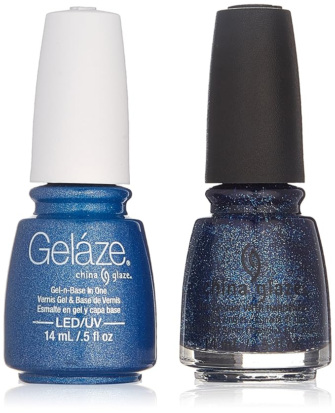 China Glaze Gelaze Tips and Toes Nail Polish, Dorothy Who?, 2 Count